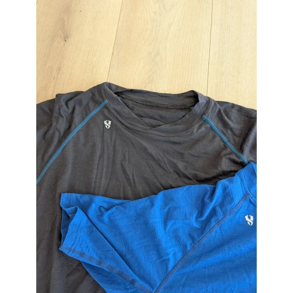 Stoic Shirt Mens Large Short Sleeve Base Layer Lot Of 3 - Wool